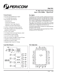 Datasheet PI6C991-5IJ manufacturer Pericom
