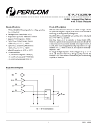 Datasheet PI74ALVC162835FDK manufacturer Pericom