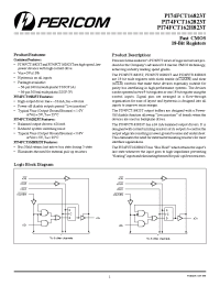 Datasheet PI74FCT162823CT manufacturer Pericom