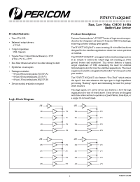 Datasheet PI74FCT162Q244TA manufacturer Pericom
