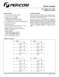 Datasheet PI74FCT163244A manufacturer Pericom