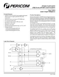 Datasheet PI74FCT2257AT manufacturer Pericom