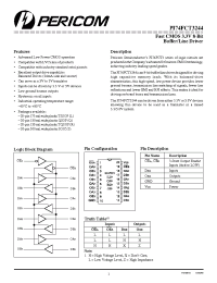 Datasheet PI74FCT3244 manufacturer Pericom