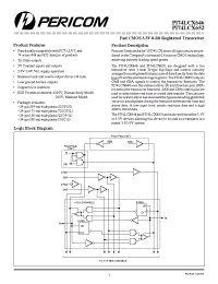 Datasheet PI74LCX646S manufacturer Pericom