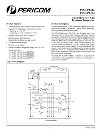 Datasheet PI74LPT652L manufacturer Pericom