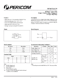 Datasheet PI74STX1G79 manufacturer Pericom