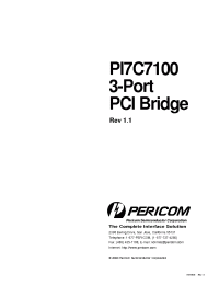 Datasheet PI7C7100 manufacturer Pericom