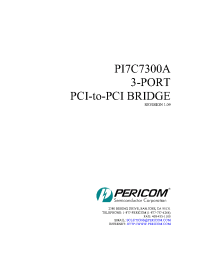 Datasheet PI7C7300A manufacturer Pericom