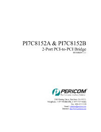 Datasheet PI7C8152AMA manufacturer Pericom