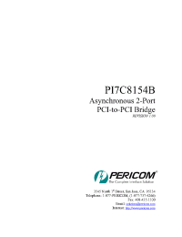 Datasheet PI7C8154B-80 manufacturer Pericom
