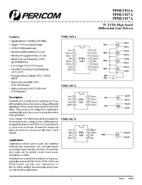 Datasheet PI90LV017AW manufacturer Pericom