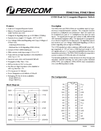 Datasheet PI90LV044L manufacturer Pericom