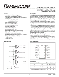 Datasheet PI90LV047A manufacturer Pericom