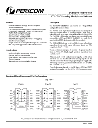 Datasheet PS4051EPE manufacturer Pericom