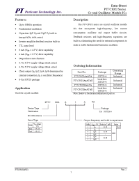 Datasheet PT7C5022A1A manufacturer Pericom
