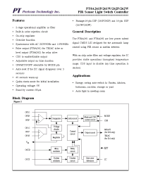 Datasheet PT8A261 manufacturer Pericom