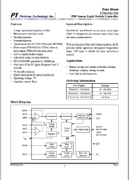 Datasheet PT8A2612 manufacturer Pericom