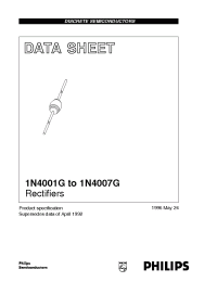 Datasheet 1N4001 manufacturer Philips