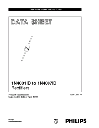 Datasheet 1N4005ID manufacturer Philips
