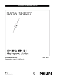 Datasheet 1N4151 manufacturer Philips