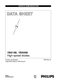 Datasheet 1N4448 manufacturer Philips