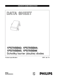 Datasheet 1PS70SB84 manufacturer Philips