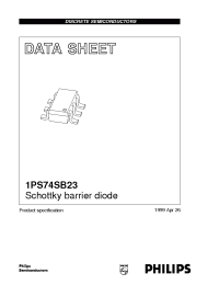 Datasheet 1PS74SB23/T1R manufacturer Philips