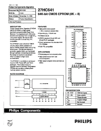 Datasheet 27HC641-45N manufacturer Philips