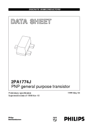 Datasheet 2PA1774JS manufacturer Philips