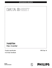 Datasheet 74ABT04D manufacturer Philips