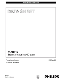 Datasheet 74ABT10N manufacturer Philips