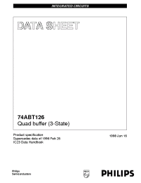 Datasheet 74ABT126D manufacturer Philips