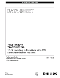 Datasheet 74ABT162240 manufacturer Philips