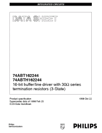 Datasheet 74ABT162244DGG manufacturer Philips