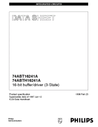 Datasheet 74ABT16241A manufacturer Philips