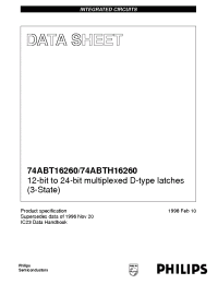 Datasheet 74ABT16260 manufacturer Philips