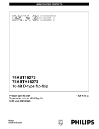 Datasheet 74ABT16273DGG manufacturer Philips