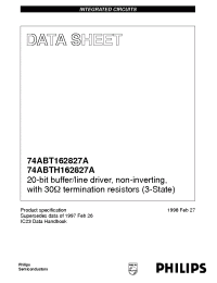 Datasheet 74ABT162827A manufacturer Philips