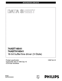 Datasheet 74ABT16541DL manufacturer Philips