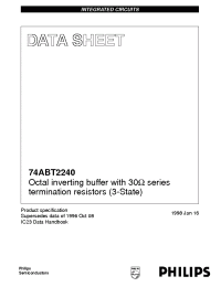 Datasheet 74ABT2240D manufacturer Philips