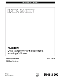 Datasheet 74ABT620 manufacturer Philips