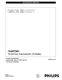 Datasheet 74ABT861D manufacturer Philips