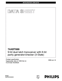 Datasheet 74ABT899 manufacturer Philips