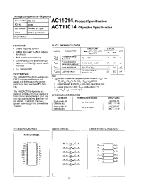 Datasheet 74AC11014 manufacturer Philips