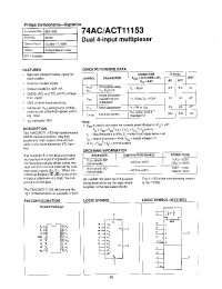 Datasheet 74AC11153D manufacturer Philips
