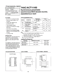 Datasheet 74AC11160D manufacturer Philips