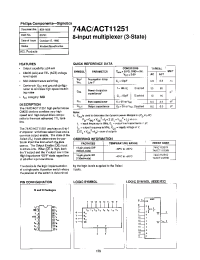 Datasheet 74AC11251D manufacturer Philips