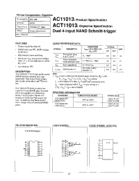 Datasheet 74ACT11013N manufacturer Philips