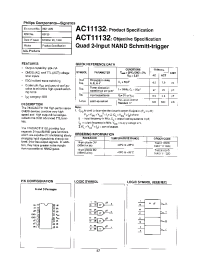 Datasheet 74ACT11132D manufacturer Philips
