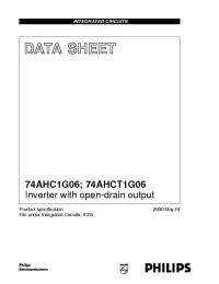 Datasheet 74AHC1G06 manufacturer Philips